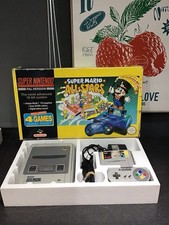 Super Nintendo Console SNES - Super Mario All Stars Edition Box. Fully Working.