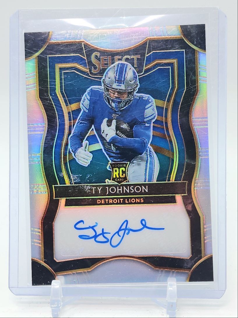 Ty Johnson Panini Select Rookie Signature Prizm #RS25 Base
