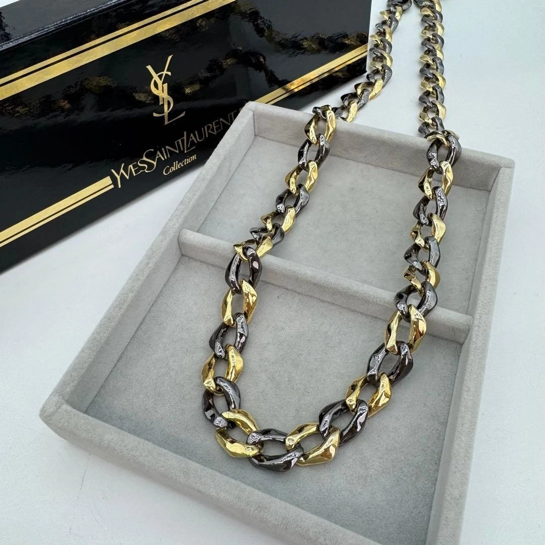 Saint Laurent Jewelry Indiana Vintage Designer Costume Necklaces