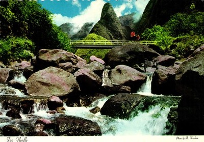 Iao Needle Cantilever Bridge Maui Hawaii Postcard