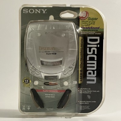 NEW VTG Sony Walkman Discman Super ESP2 Portable Music CD Player D
