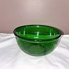 Vintage Bowl Anchor Hocking Dark Green Glass 6"