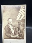 Civil War Soldier CDV, Drummer Boy, Patriotic Soldier, Tax Stamp, Vermont — photo 3