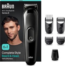 BRAUN MGK3420 Braun Regolabarba Tagliacapelli Uomo Rasoio Elettrico Barba, 6-In-