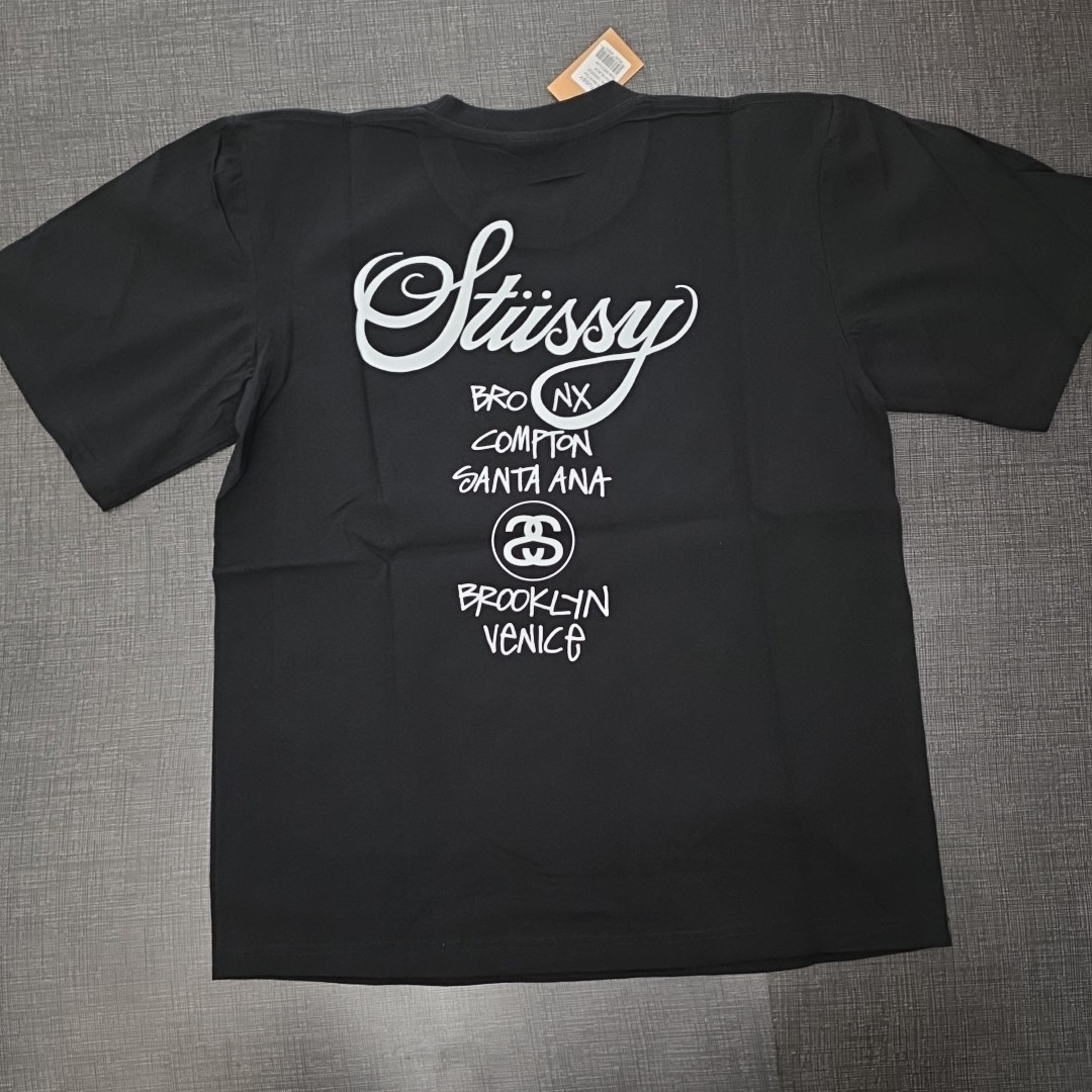 Stussy World Tour Tee Shirt Black Large | eBay