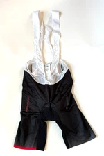 Louis Garneau Mens L Course LGneer Race Bib Shorts Black White 1058407 Cycling