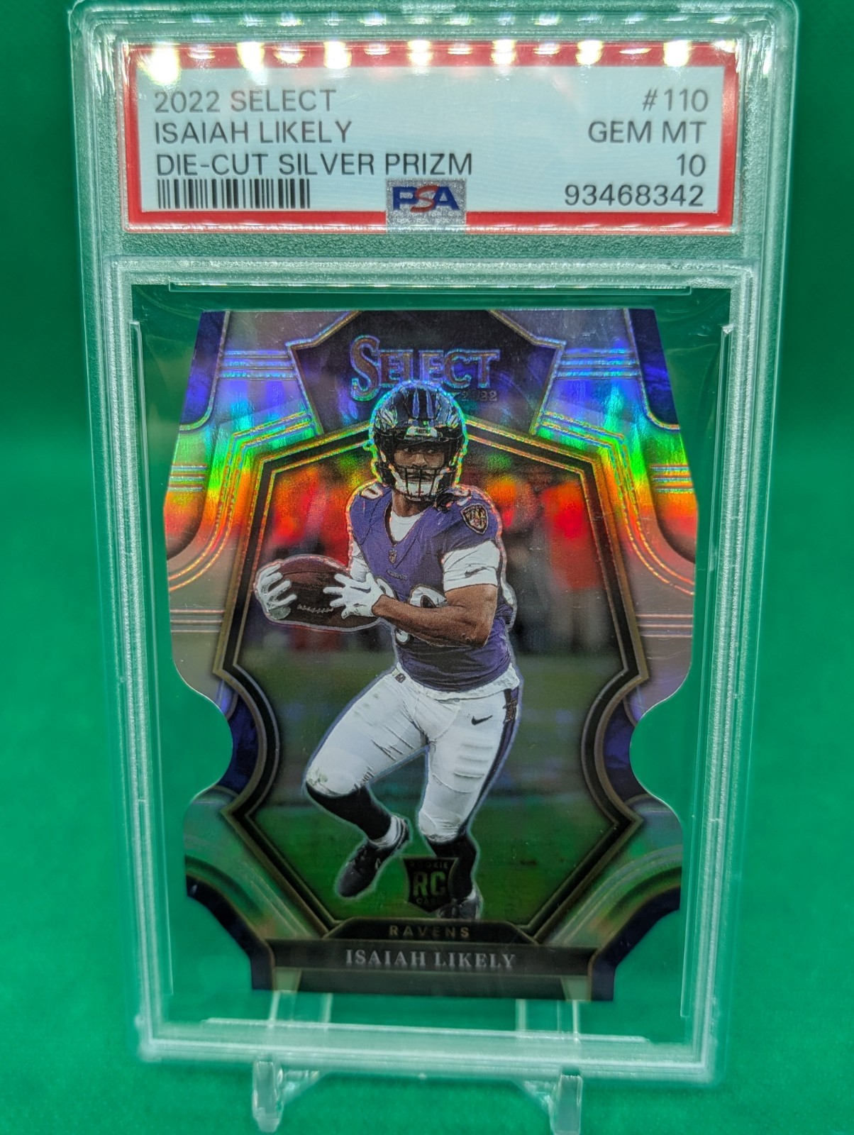 Isaiah Likely Panini Select #110 Silver Die Cut
