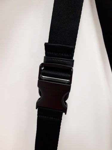 TED BAKER Ladies Large Black Zip-Up Crossbody Everyday Use Bum Bag Pre - Loved - Picture 11 of 21