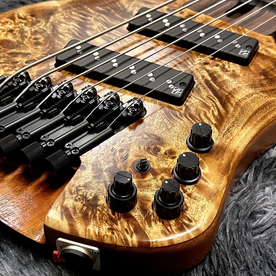 Bajo eléctrico Ibanez EHB1506MS-ABL de 6 cuerdas marrón antiguo usado - Imagen 2 de 4