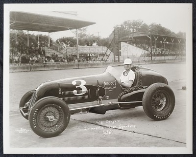 1946 Cliff Bergere Noc Out Hose Clamp Spcl Indianapolis Indy 500 IMS 8x10 Photo