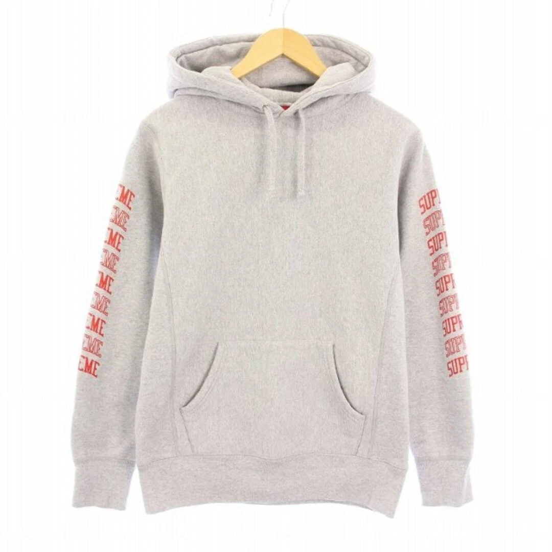 Sweat à capuche Supreme 17SS manches arc pull à capuche long doublé polaire occasion