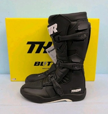 THOR BLITZ LTD 中古オフロードブーツ　サイズUS11 Thor Blitz XR MX Motocross Off Road Men's Boots US 11 Black White