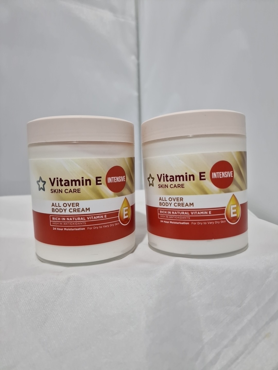 Superdrug Vitamin E Body Cream Intensive Skincare All Over 475ml Pack Of 2