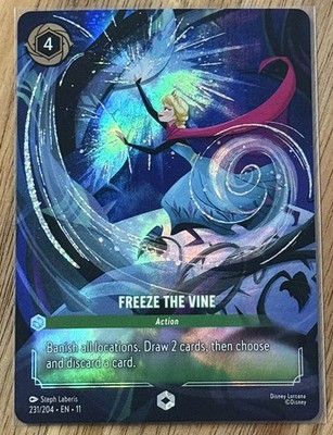 Disney Lorcana Winterspell Freeze The Vine Enchanted 231/204 | eBay