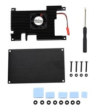 Aluminum Cover Base Passive Cooling Fan Silicone Heatsinks For Orange Pi 5 N