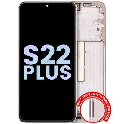 OLED-Display mit Rahmen für Samsung Galaxy S22 Plus 5G (Service Pack) (Violet)