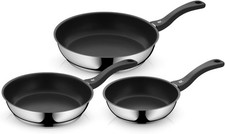 WMF Devil Juego de Sartenes, 3 Piezas, 20 cm, 24 cm, 28 cm