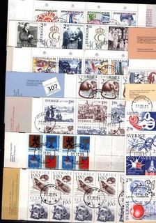 SWEDEN USED 9 BOOKLETS ANIMALS EMBLEMS SCIENCE CHILD
