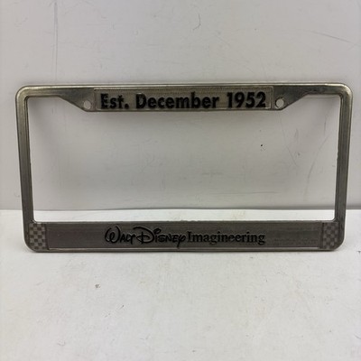 Rare Walt Disney Imagineering Est. December 1952 License Plate Frame