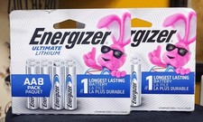 Lot of 2 Energizer Ultimate Lithium AA Batteries 2x8 Pack 