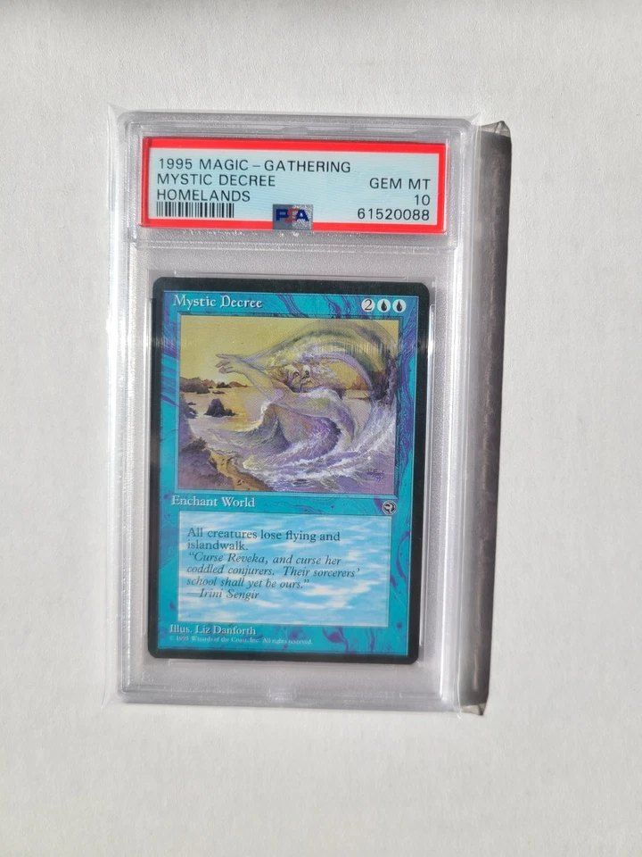 MTG Mystic Decree PSA 10 GEM MINT 1995 Homelands Vintage Reserve List Magic Card - Image 2 of 4
