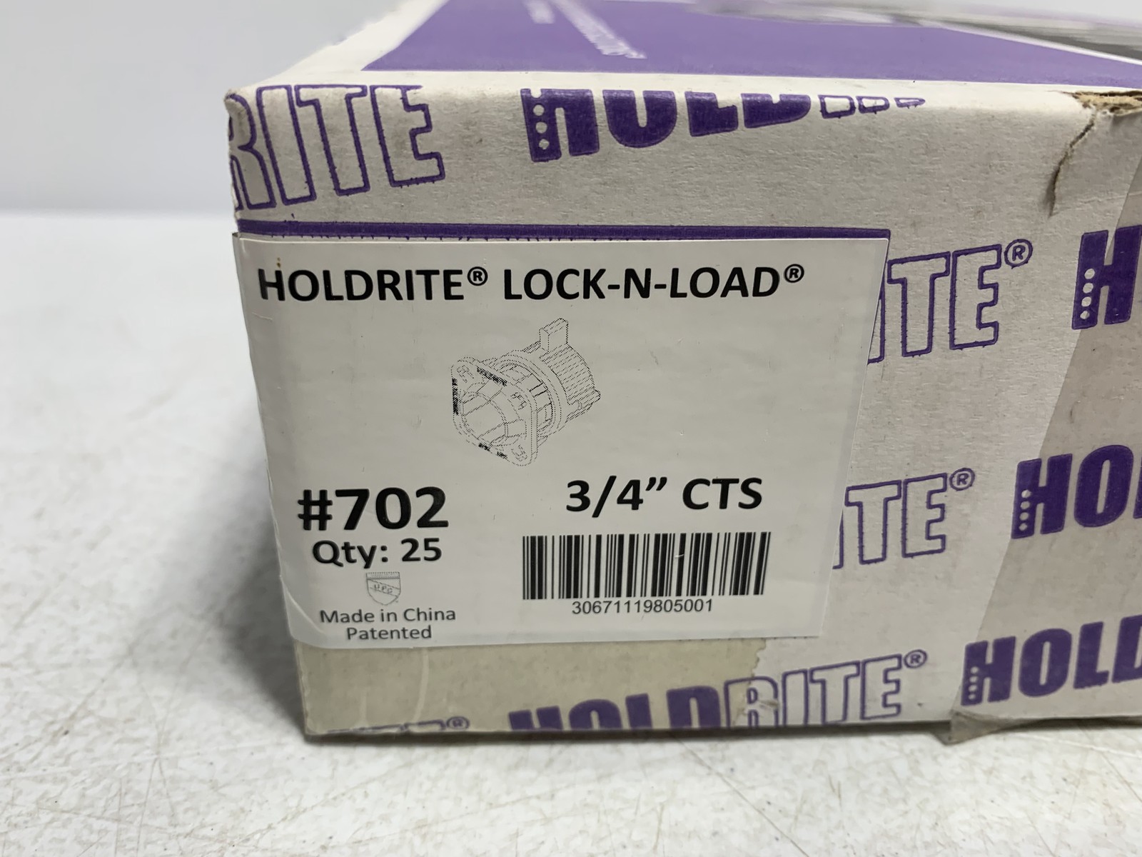 HoldRite 702 Stub-Out Plumbing Clamp 3/4" (box of 25)
