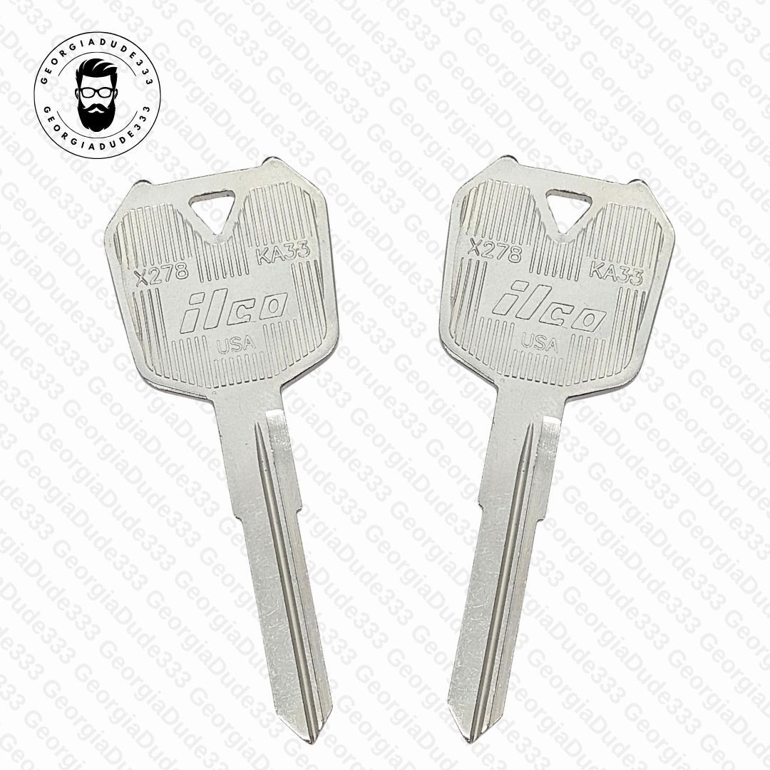 2) Replacement Motorcycle Key Blank For Fits 2013-2017 Kawasaki