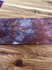 Old Stock Red Moss Agate Lapidary Rough Slab 6mm 5x 2inch