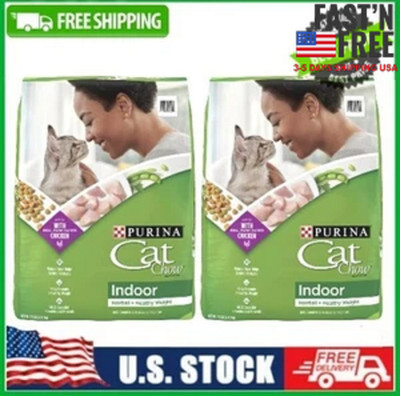 2 Bags Purina Cat Chow Dry Cat Food, Healthy Weight & Hairball Indoor, 15lb Bag