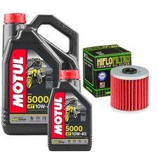 BJ250 Estrella RS C Motul 5000 10w40 5L Oil Filter Kit Kawasaki BJ 250 2001 8.05 per litre