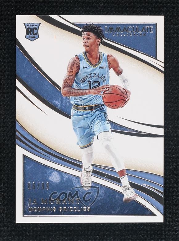 2019-20 Panini Immaculate 66/99 Ja Morant #75 Rookie RC 9su