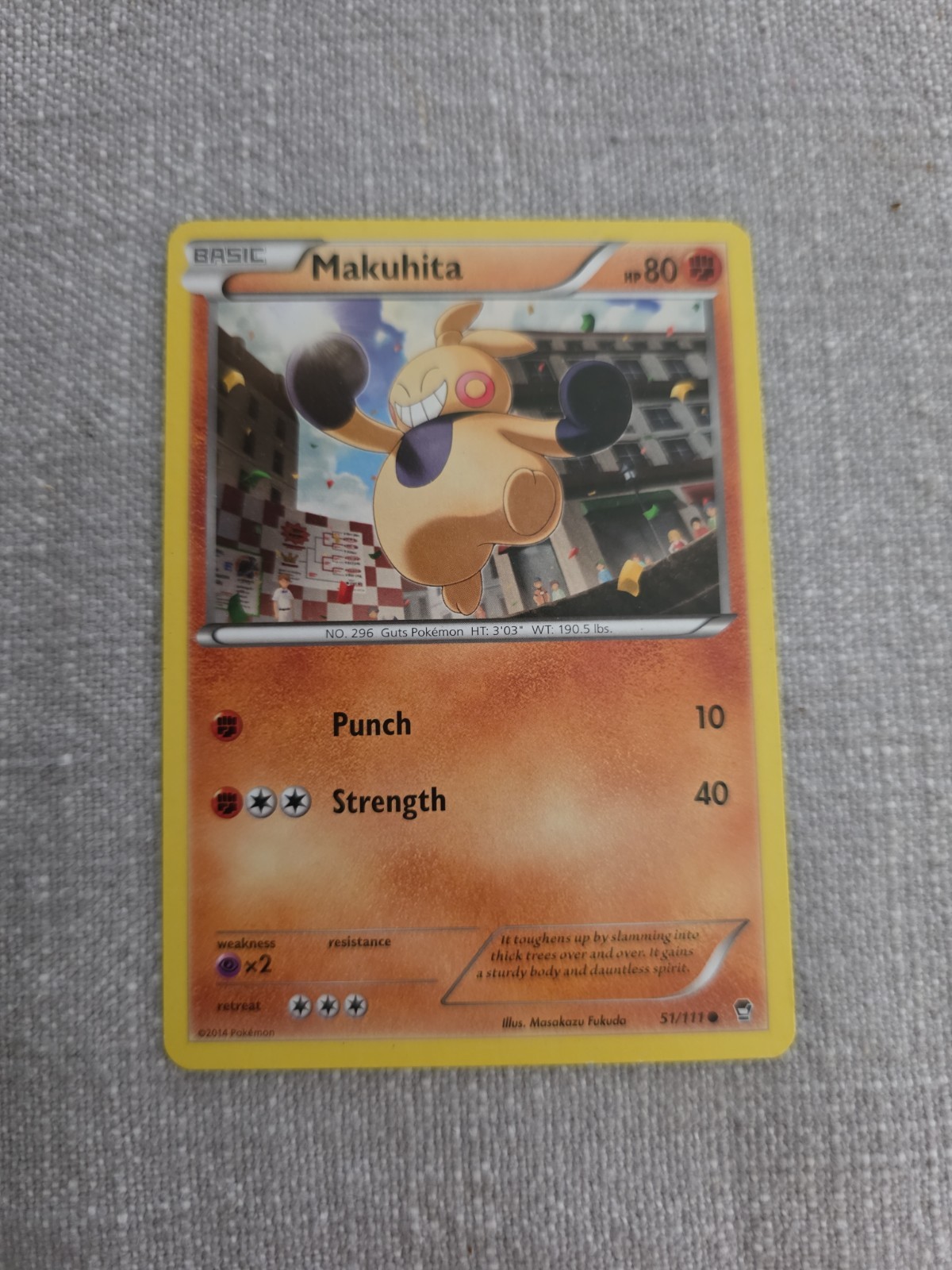 Pokemon Makuhita (51/113) Furious Fists LP