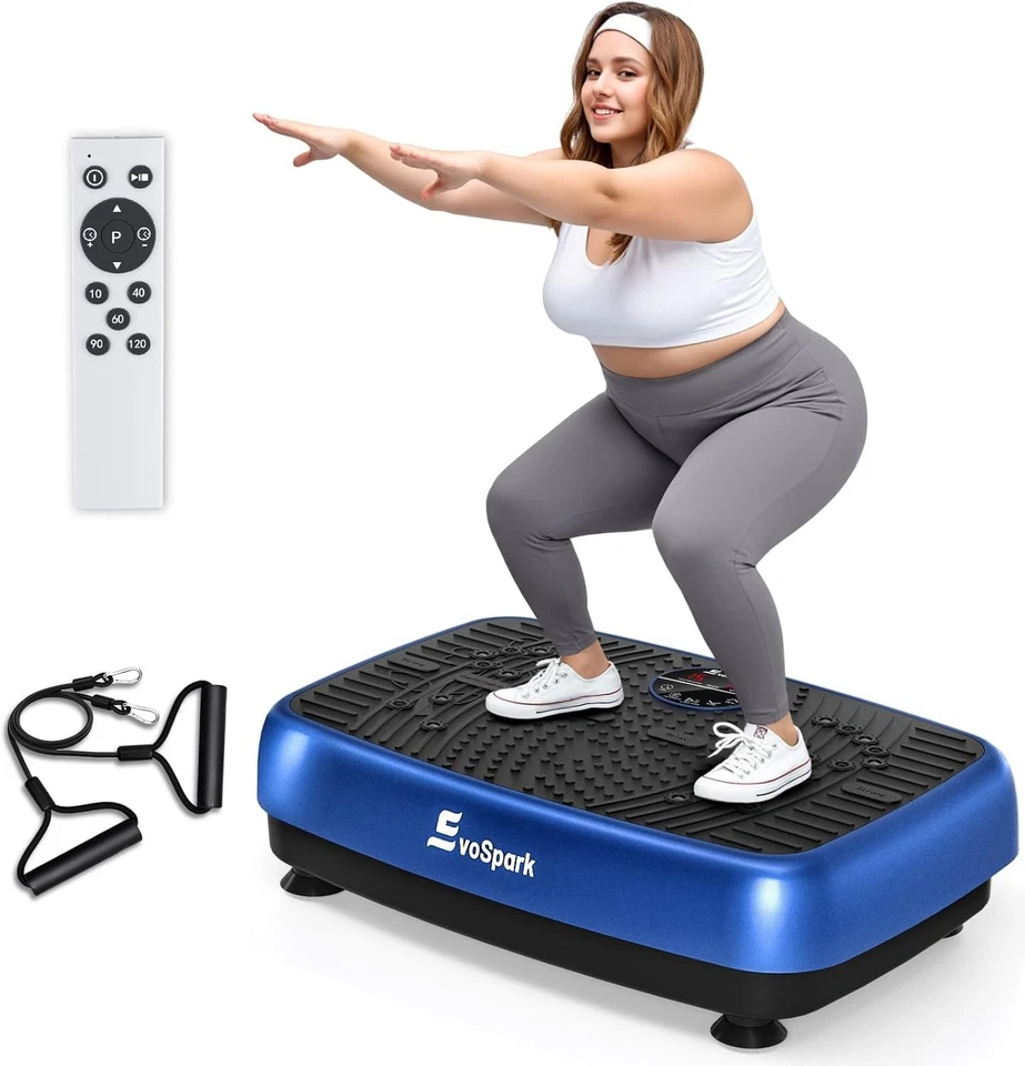 Vibration Plate for Home Fitness - 450 lbs Capacity, Remote Control, 12 Magnets - Image 3 of 4
