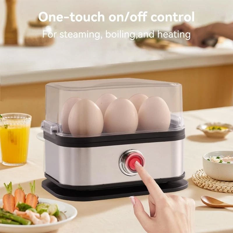 SEVEN EGG CAPACITY - Versatile Cooking: Cook up to 7 eggs in soft, medium, or ha