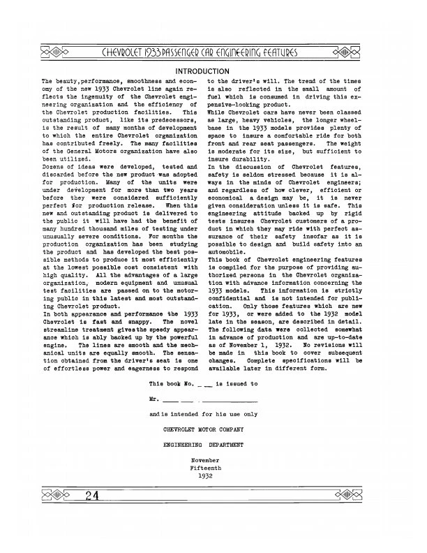 1933 Chevrolet Car and Truck Engineering Features Manual Chevy - Imagem 2 de 4