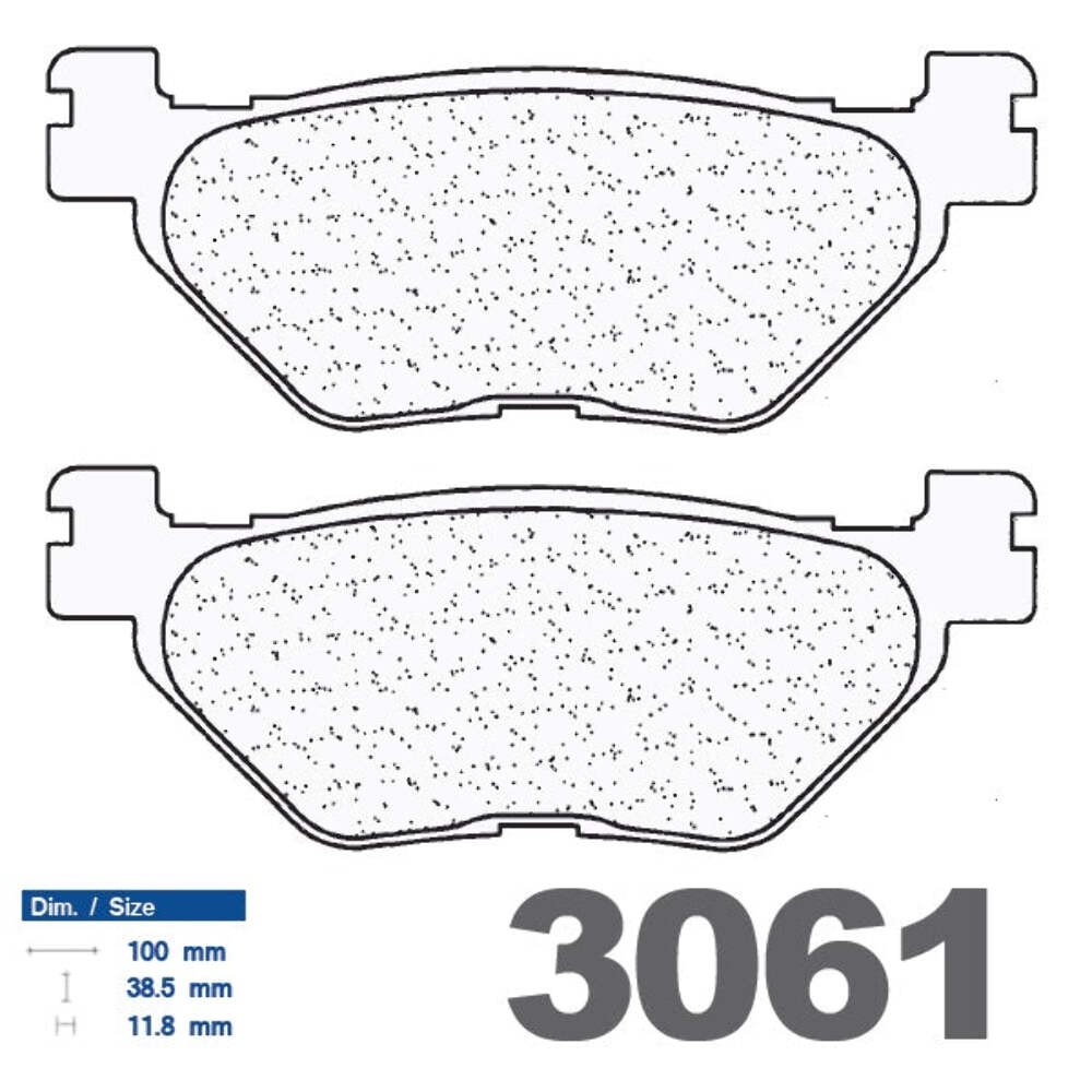 Plaquettes Carbone Lorraine T-Max 500 freinage arrière stable sous la pluie