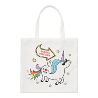 Badass Einhorn Regular Tragetasche Lustig Shopper Schulter