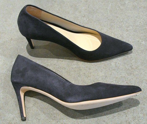 COMFY HEELS Dunkel Blau Feraggio Suède Wildleder luxus quality Pumps  Designer | eBay