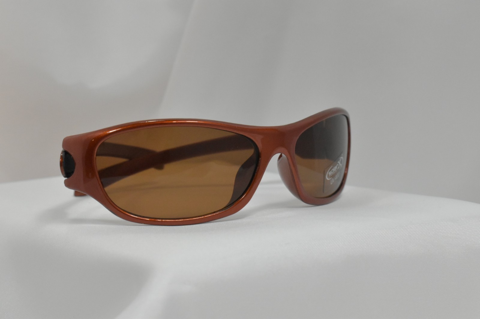 Kids Sunglasses Children Wrap Style Sunglasses Copper & Silver UV Protection Bag