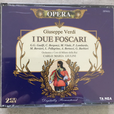 VERDI: I due Foscari - Bergonzi / Giulini - Live (2-CD-Box TA NEA CDTA 011 /neu)