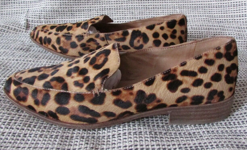 Women's Madewell Leopard Calf Hair Slip On Leather Flats Shoes Size 9 1/2 - Picture 3 of 8
