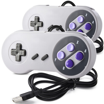 SNES Retro Gamepad Wired USB Controller for Windows PC/ MAC/ Raspberry Pi/ Linux