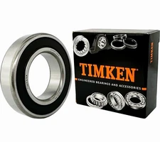 (Qty.2)TIMKEN 6006-2RS High Quality Two Side Sealed Ball Bearings 30X55X13MM