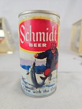 Schmidt Beer Ice Fishing Scene Pull Tab Beer ...
