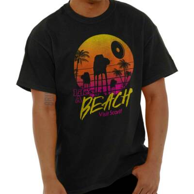 Sci Fi Movie Life's A Beach Visit Scariff Womens or Mens Crewneck T Shirt Tee