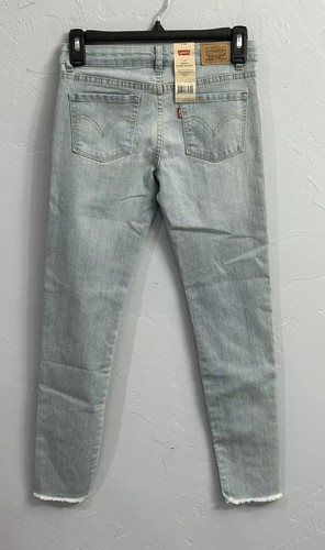 NWT Levi’s 710 Girls Super Skinny Jeans, Adjustable Waist, Raw Hem, Size 12 Reg - Picture 7 of 15