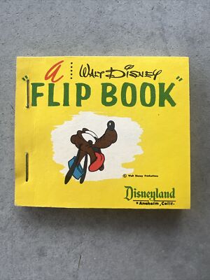 WALT DISNEY - DISNEYLAND - PLUTO - FLIP BOOK - NO DATE - Unflipped