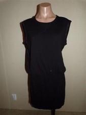 J Crew Black Shift Dress Womens Size Small Empire Waist Sleeveless Lightweight