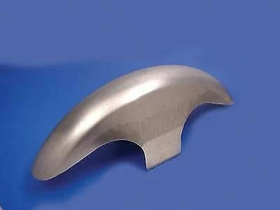 Front Fender Gunfire Raw Steel for Harley Davidson by V-Twin