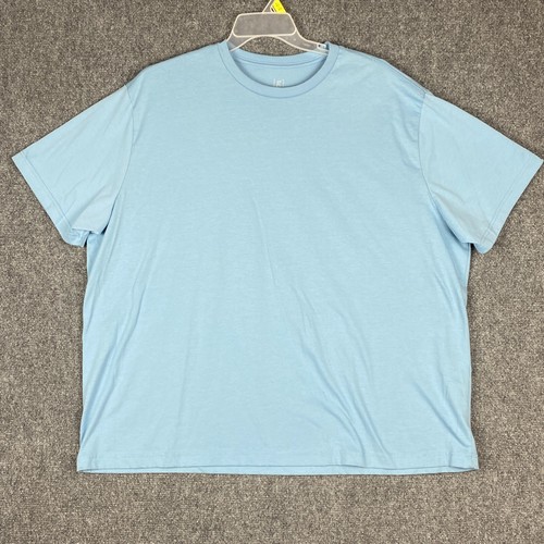 T-Shirt 3XL XXXL Blue Casual 